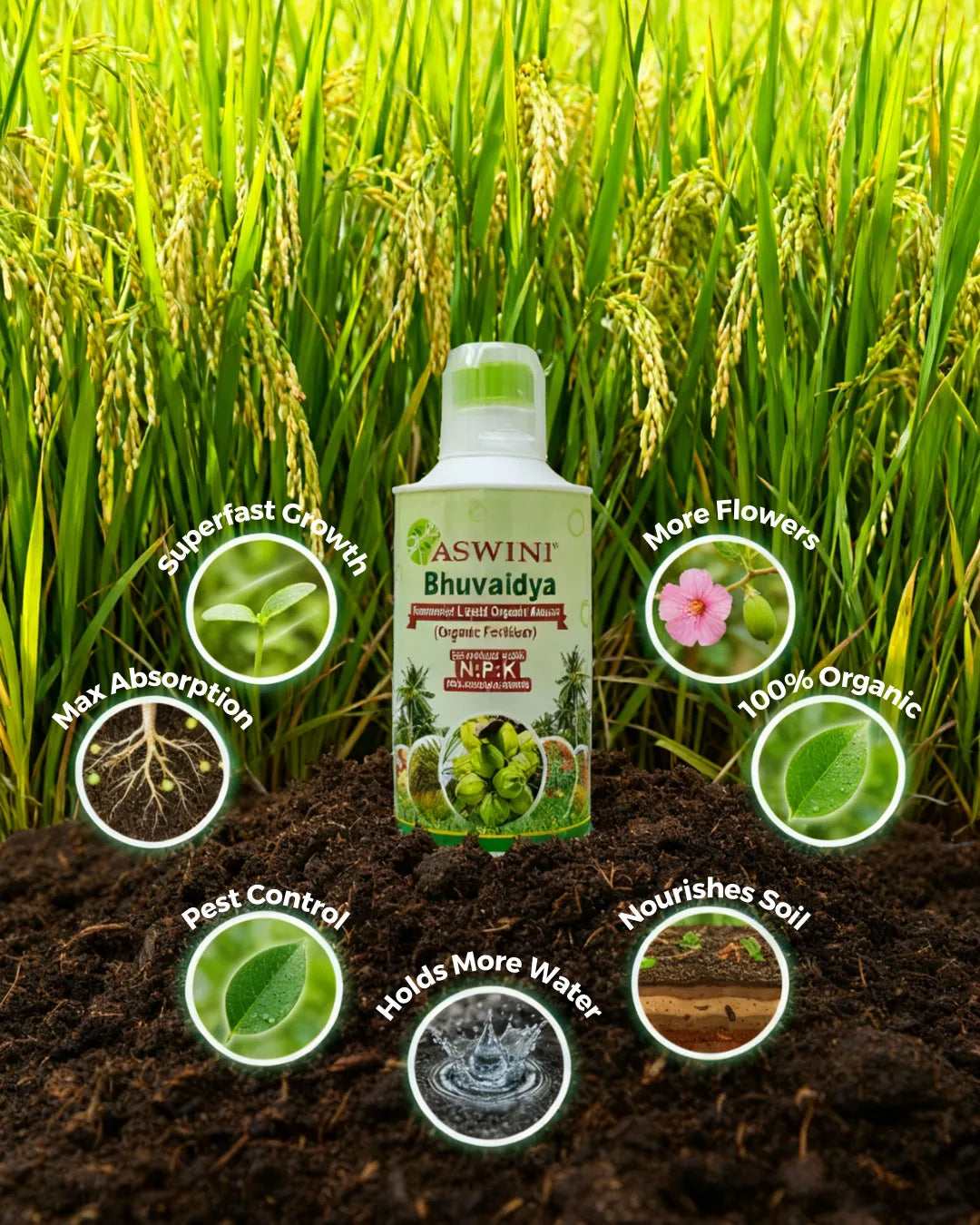 Aswini Bhuvaidya Liquid Fertilizer 500ml